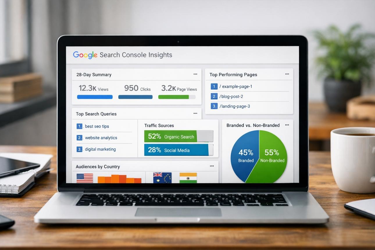 Google Search Console Insights Explained — And What Your 28-Day Data Is Actually Telling You — Ritner Digital | AI Search & SEO Agency